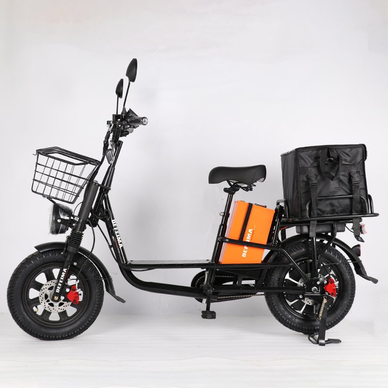china delivery Newest monster Extra large battery 60V20Ah scooter electric cargo bike city courier food electric bicycle