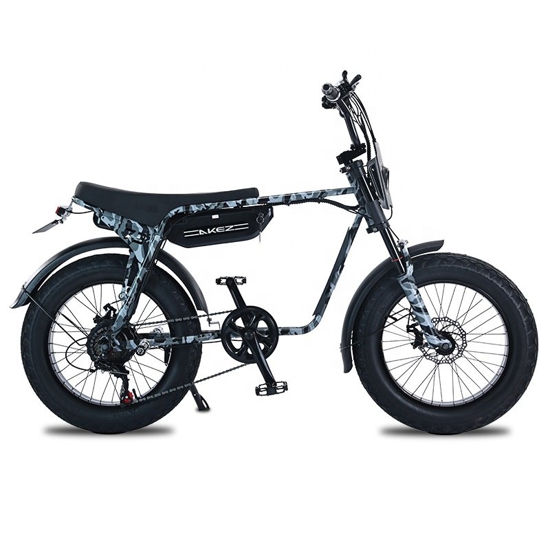 Retro 13Ah 18Ah Battery E Bike Electric Mountain Fat Tire Pit Dirt E-Bike Ebike Bicycle Electric Fat Tire Bike EU US Warehouse