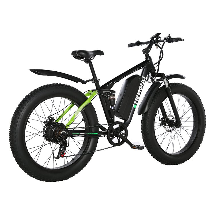 Wholesale 26 inch 500 W Dual Brushless Motor Fat Tire E-bike electric bicycle Mountain bike with Full Suspension