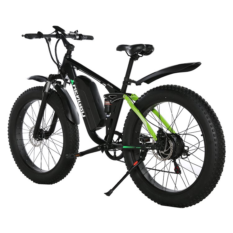 Wholesale 26 inch 500 W Dual Brushless Motor Fat Tire E-bike electric bicycle Mountain bike with Full Suspension