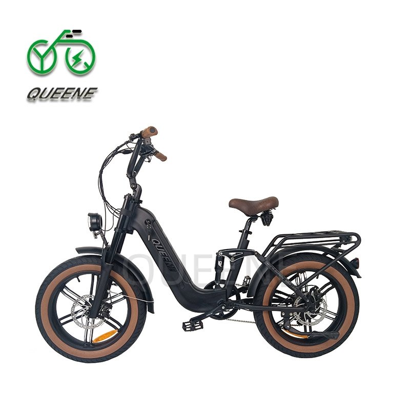 QUEENE 48V/60V 500W750W Chopper Air Suspension Road E Bike Fat Tyre Electric Hybrid Bike City E Bicycle