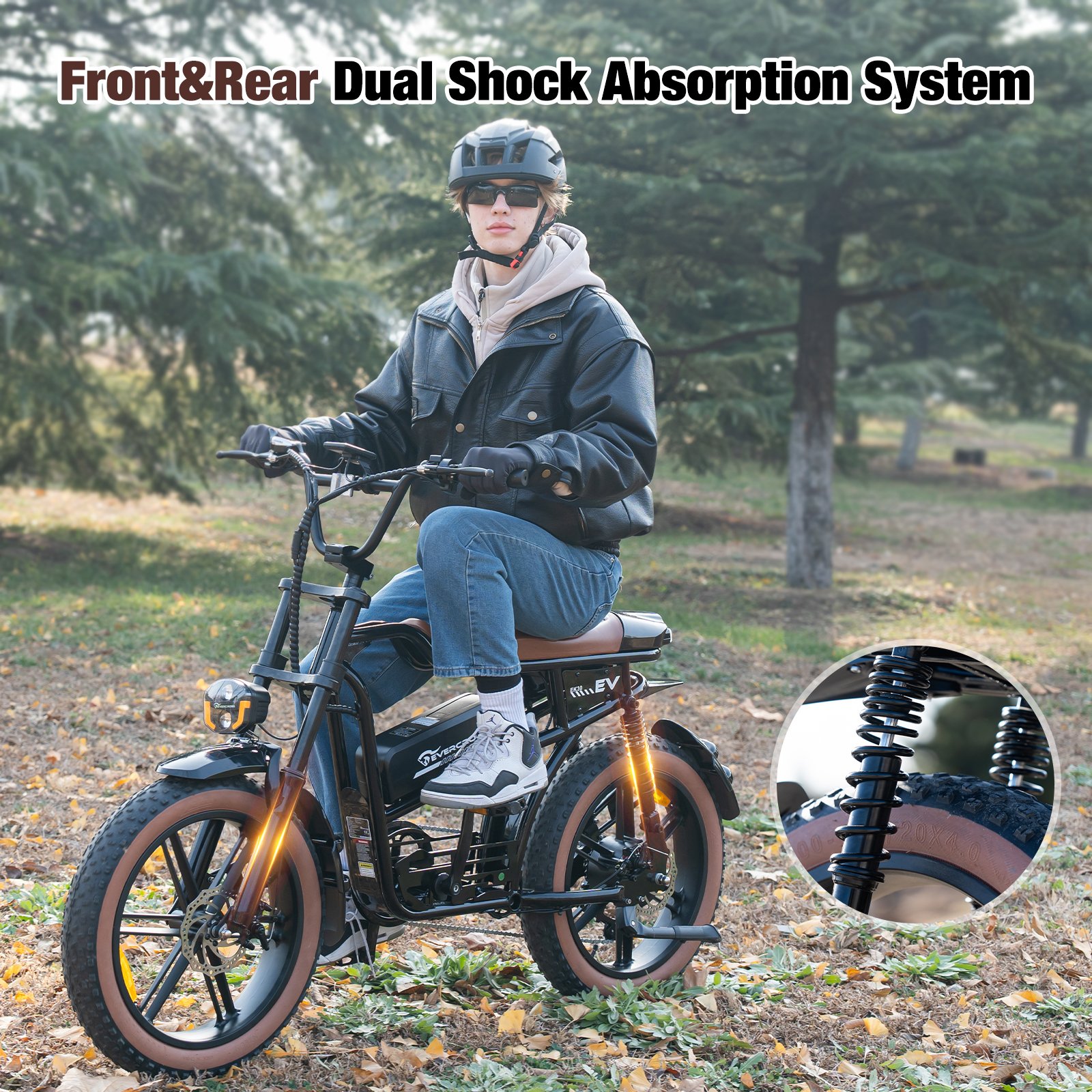 US Warehouse EK30M Removable 48V 750W Off-Road Electric Bicycle E Bike Fat Tire Motorcycles Mountain Dirt Ebike