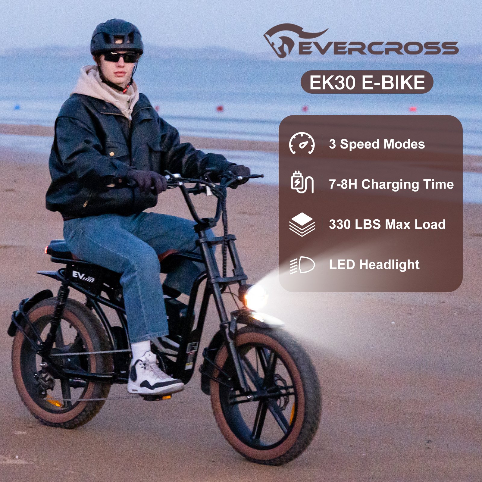 US Warehouse EK30M Removable 48V 750W Off-Road Electric Bicycle E Bike Fat Tire Motorcycles Mountain Dirt Ebike