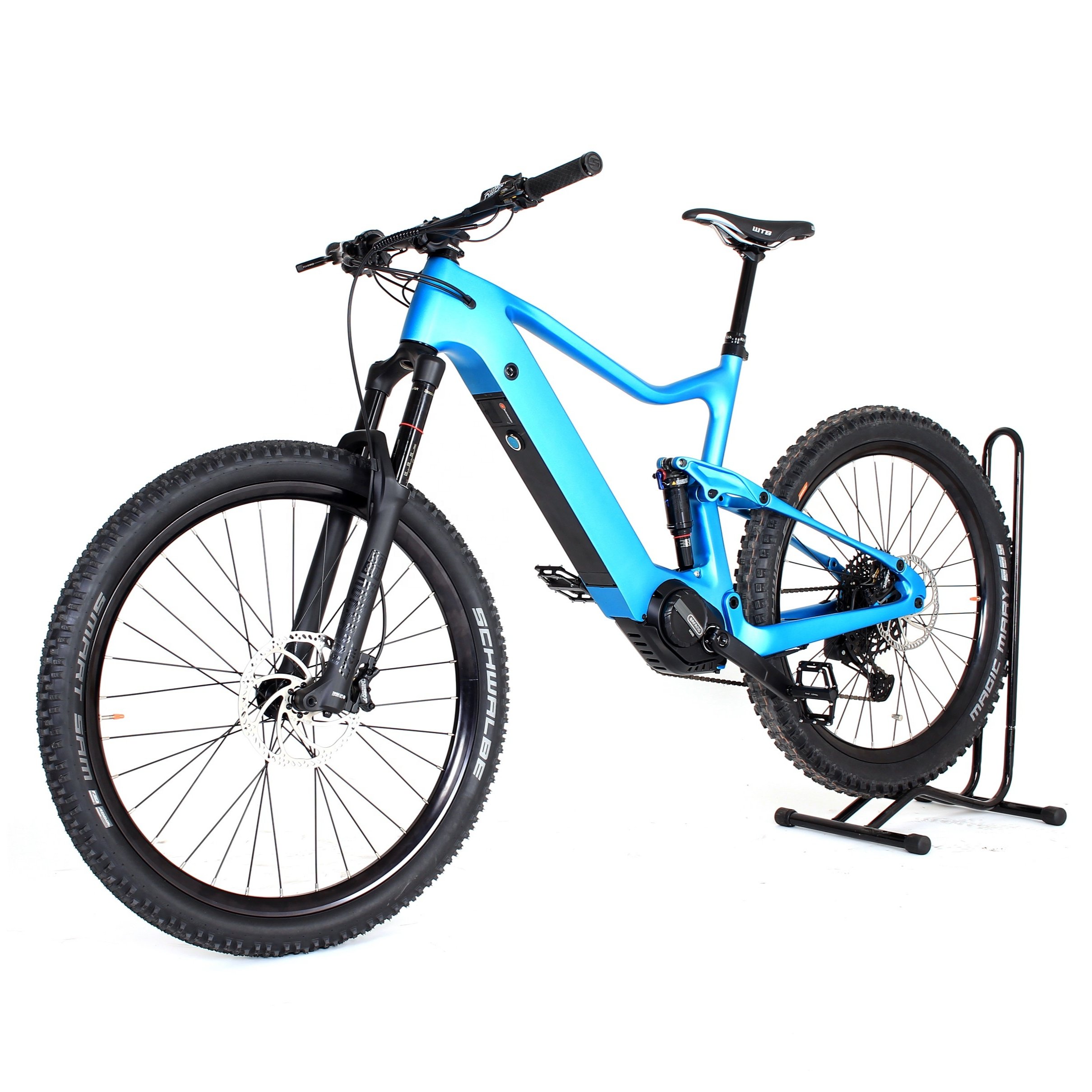 Sportbikes Factory Wholesale Carbon Frame Downhill Bicicletas Enduro Ebike MTB bafang 500W 48V Mid Motor Electric Mountain Bike