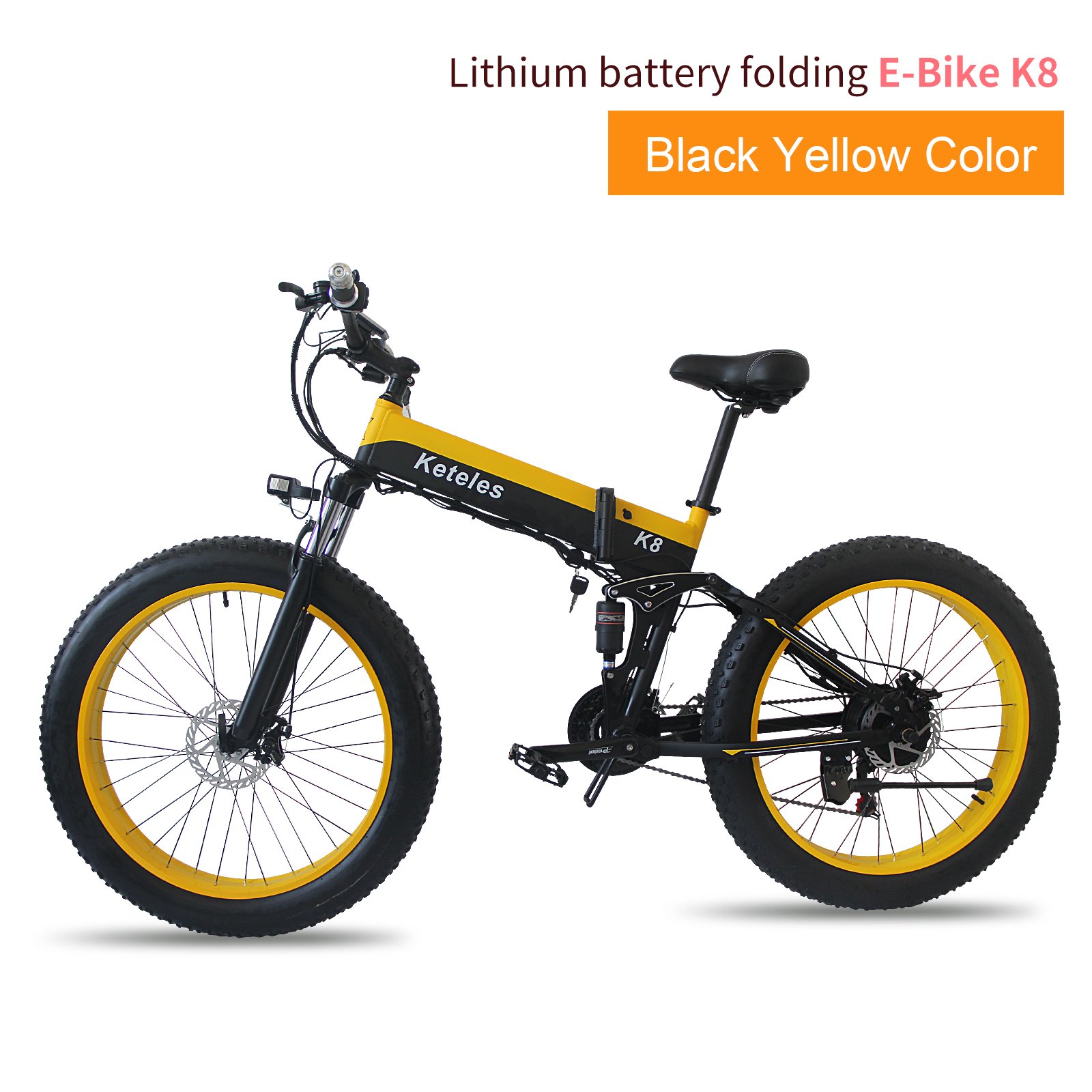 EU warehouse hot selling cheap foldable folding 26 inch fat tire e bike bicycle electric mountain bike 21 speed 1000W 48V cycle