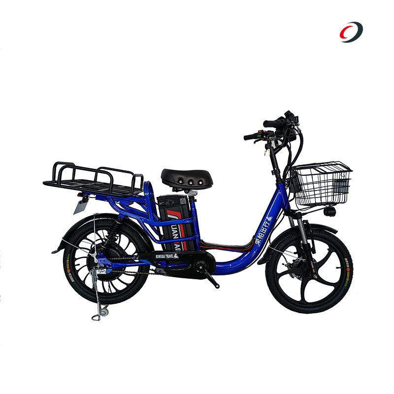 Hot Selling 250 W lithium battery Electric Delivery Bike 20 inch Al alloy Electric Cargo Food Delivery City E Bikes