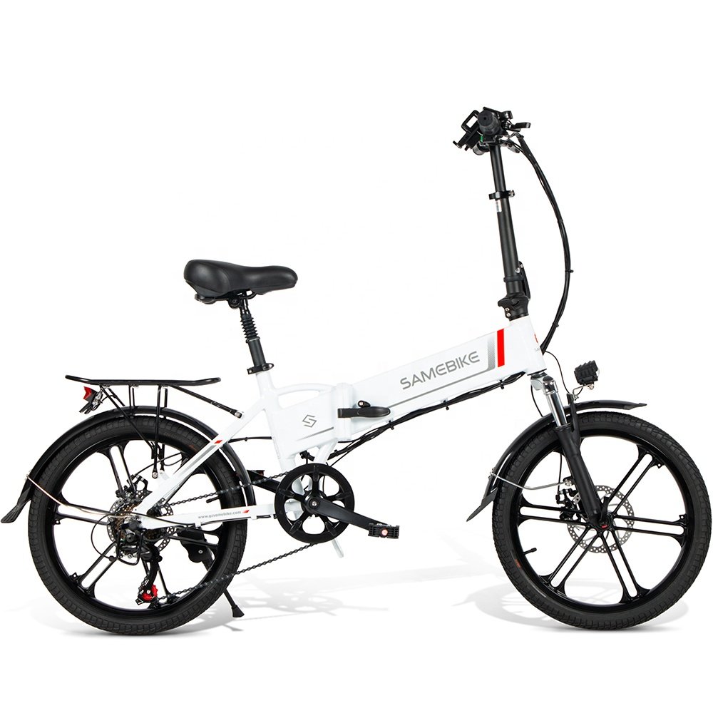 EU warehouse Local Stock SAMEBIKE 20 inch small portable folding electric city bike for city riding
