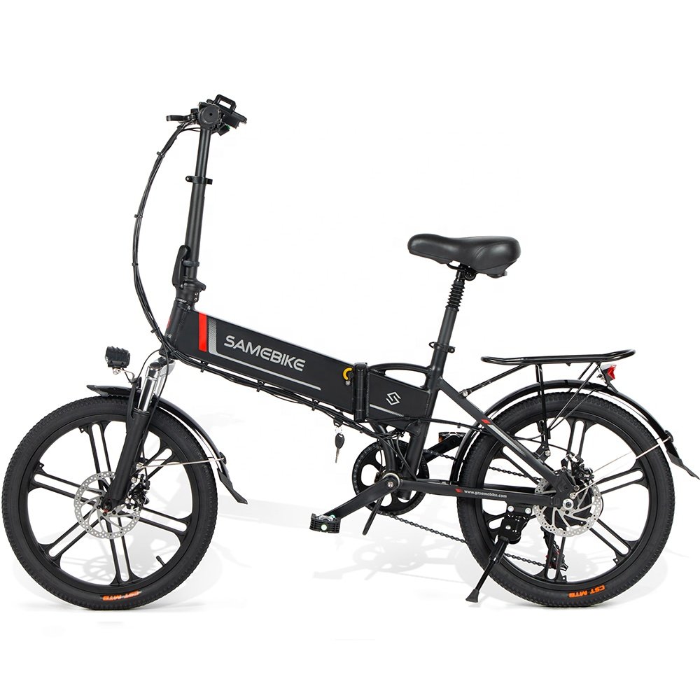 EU warehouse Local Stock SAMEBIKE 20 inch small portable folding electric city bike for city riding