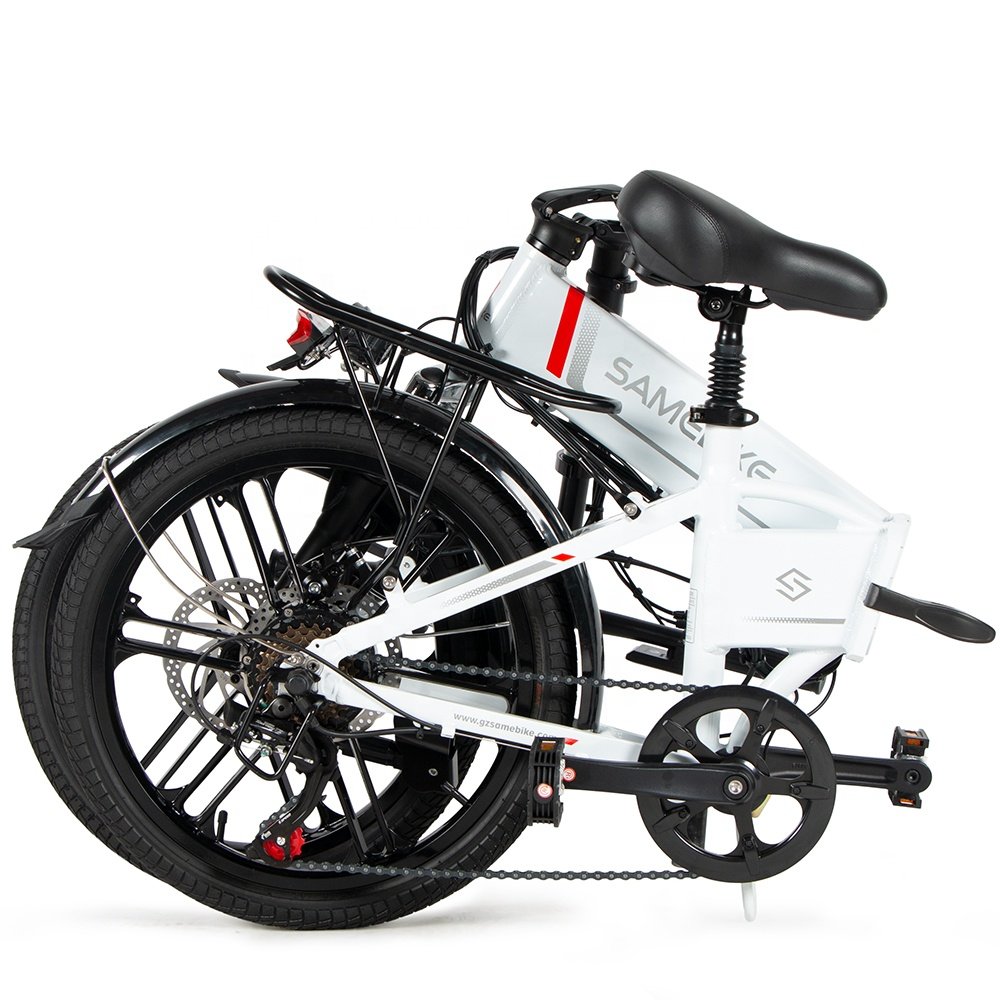 EU warehouse Local Stock SAMEBIKE 20 inch small portable folding electric city bike for city riding
