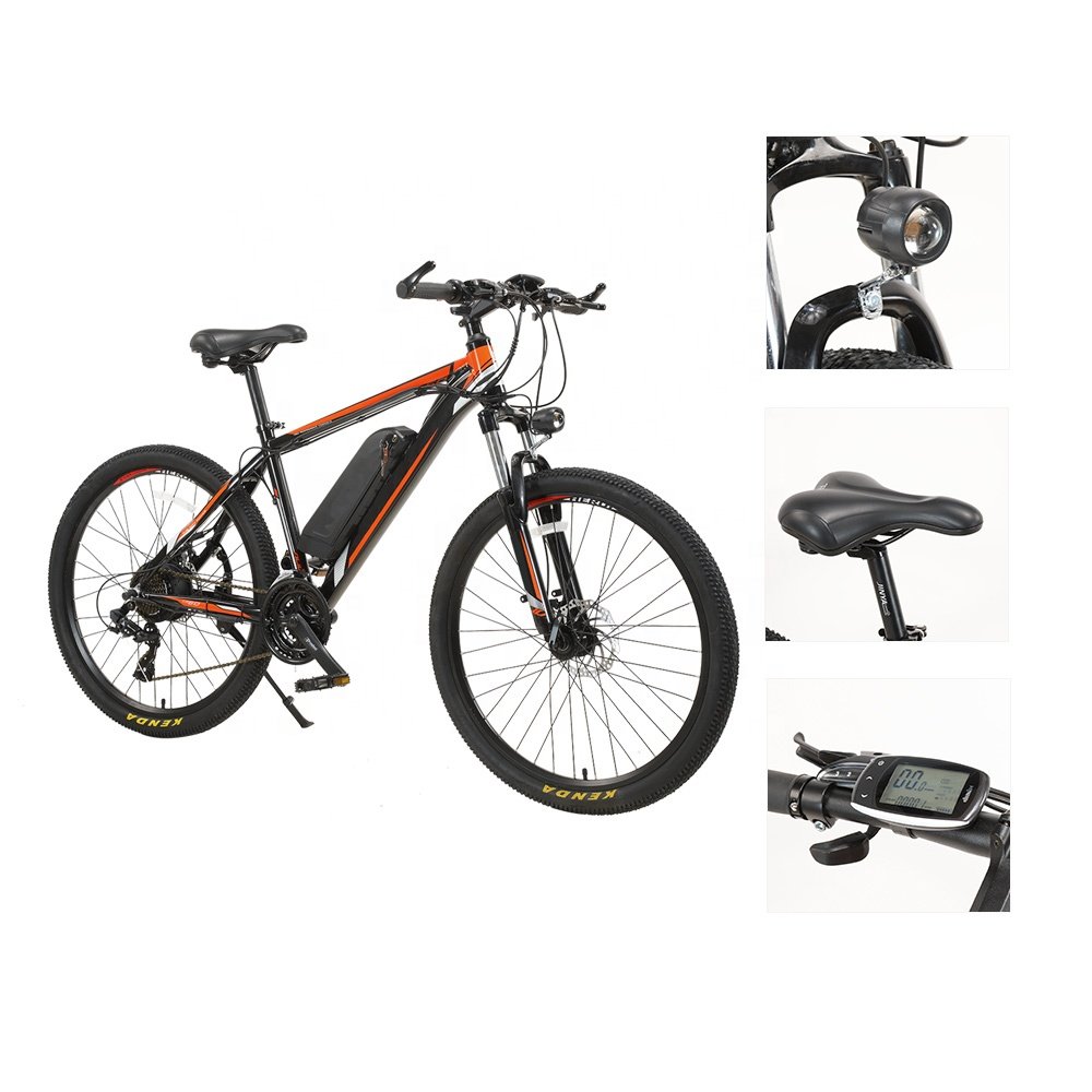 36V 500W Electric Mountain Bike 26" Aluminum Alloy All Terrain Fat Tire Electric Bike