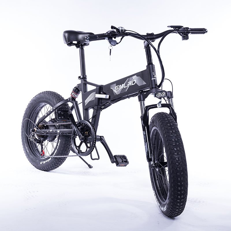 Smlro M6 Electric Bicycle 48V 1000W Brushless Motor 20*4.0 Fat Tire Electric Bike Mountain E Bike Folding vehicle for adult
