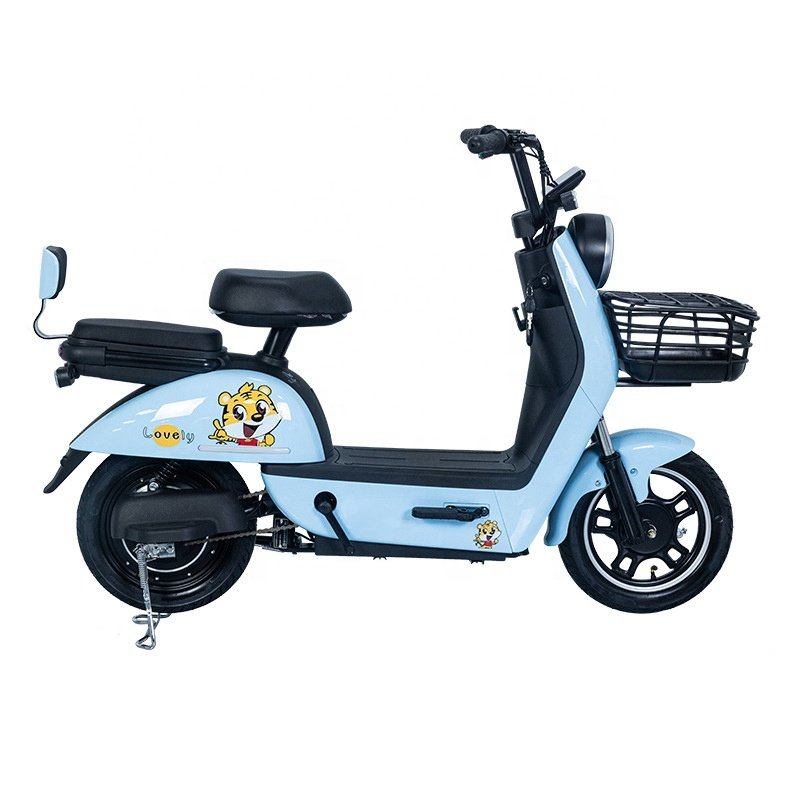 350w Scooter E-moped Retro Scooter Moped Electric Motorcycle For Adults
