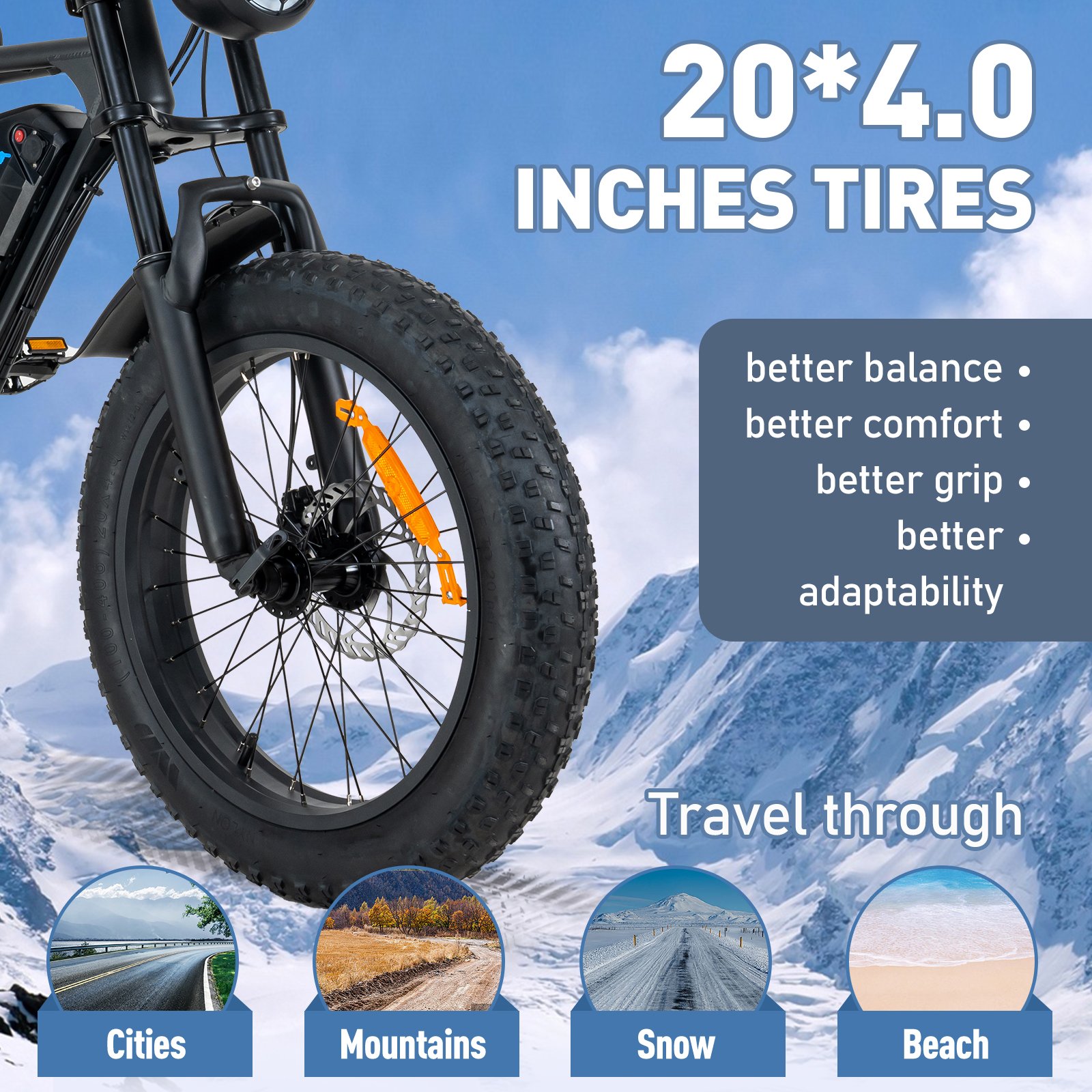 KOOLUX EU Drop Shipping USA Stock BK29 Electric Bike 20inch Motor City Electric Bicycle For Adults