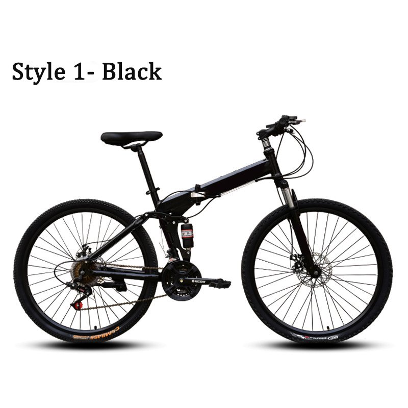 Bicycle 26 inch 21 speed high-carbon steel sports bicycle folding mountain bike foldable bicycle