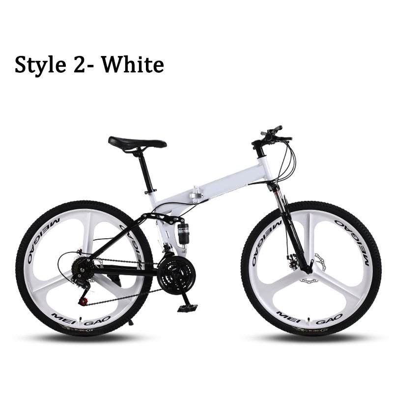 Bicycle 26 inch 21 speed high-carbon steel sports bicycle folding mountain bike foldable bicycle