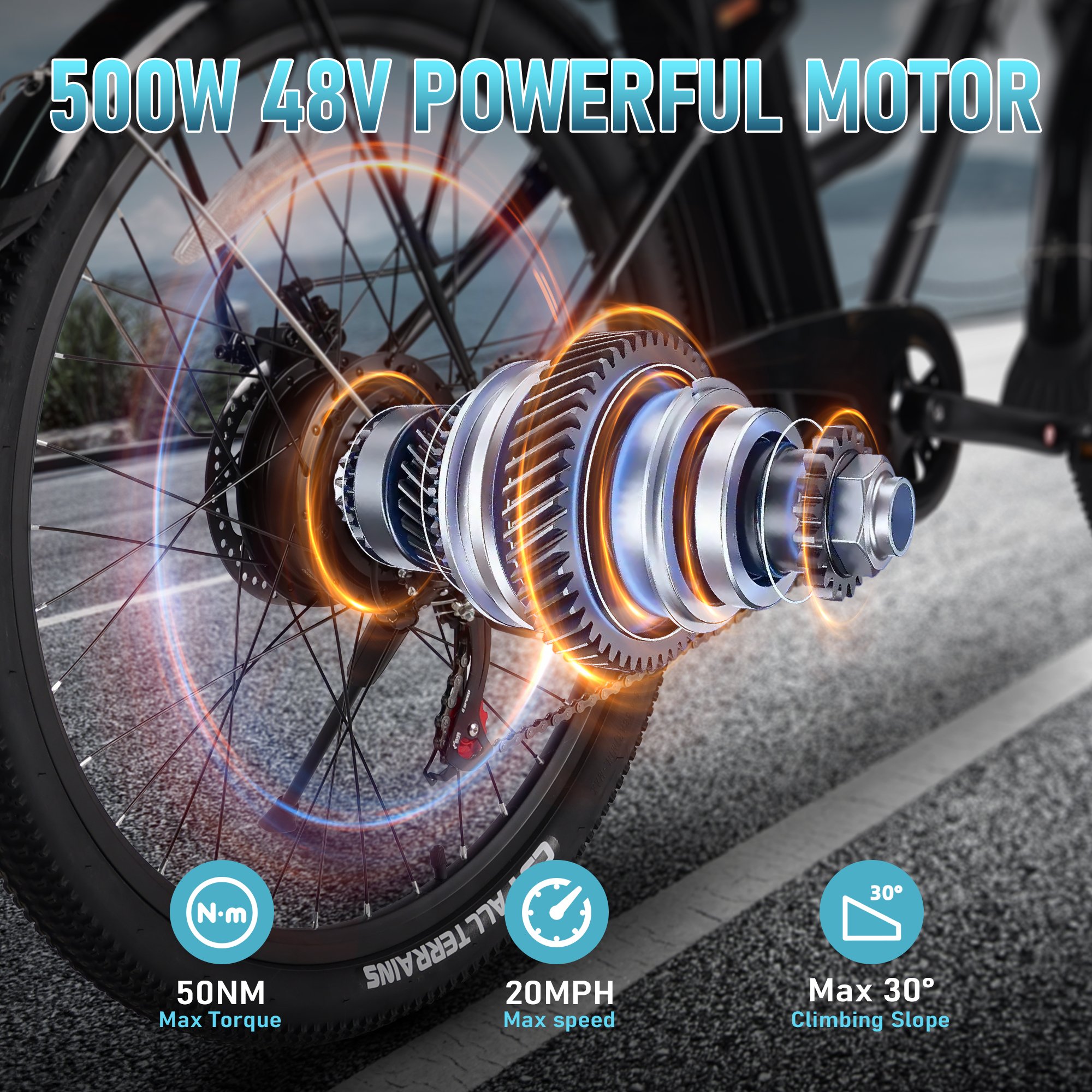 USA EU Stock Ebike for Adults 500W 750W Electric Hybrid Bike Electric City Bike 48V 7.8AH Long Rang Best Electric Bicycle