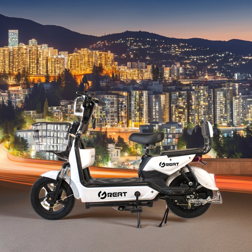 48V Electric City Bike for Sale Steel Frame down Tube Battery Rear Hub Motor 3 Speed Digital Sensor Smart Type