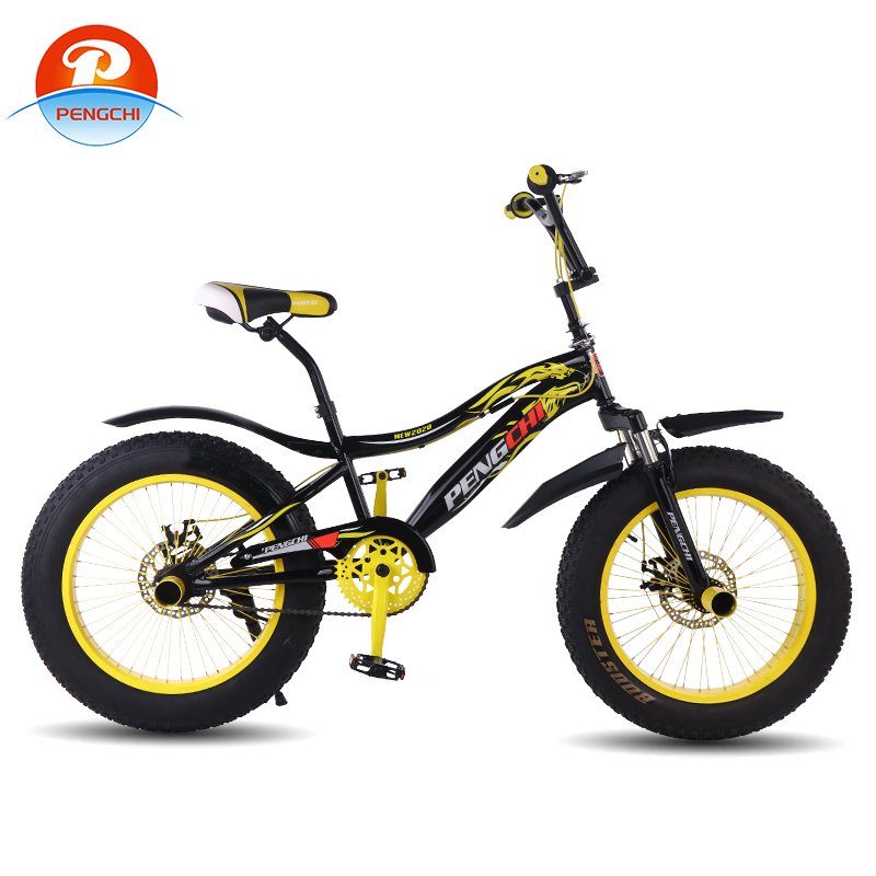 Factory Direct wholesale Fat Tire Bicycle Mountain Bike 20 Inch Snow Bike High Carbon Steel Beach Bikes