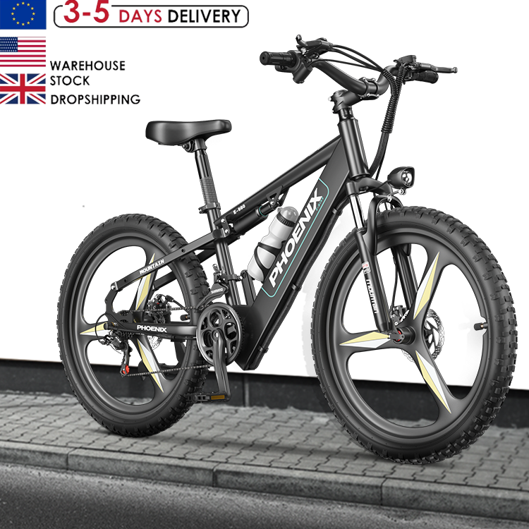 400W 48V 32AH 26 Inch Fat Tire Adult Electric Mountain Bike Off Road Electric Mountain Bike City Electric Bike