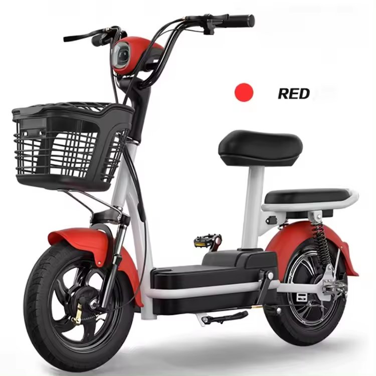 Hot urban leisure electric 48V 350W scooter CKD electric bike 14 * 2.5-inch vacuum tire scooter Urban electric bike