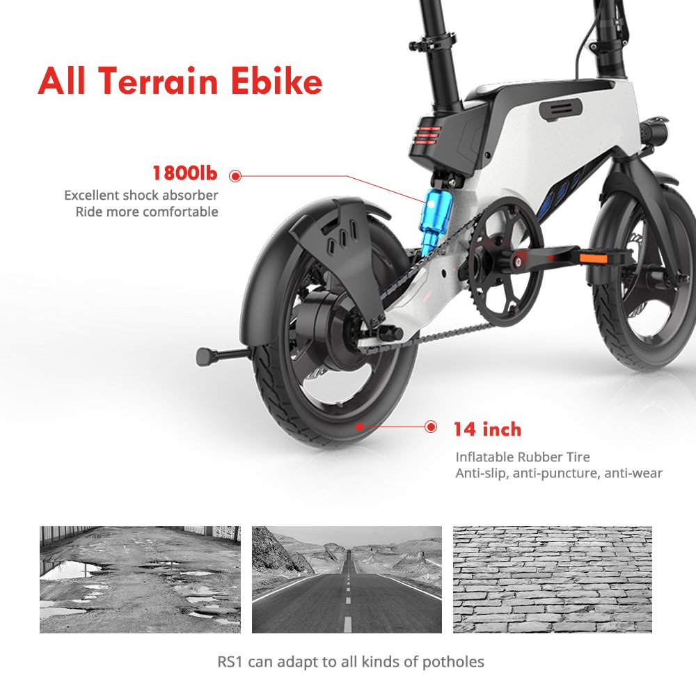 14-Inch Aluminum Alloy Folding Electric City Bike 36V Lithium Battery Smart Digital Features Compact Electric Bicycle