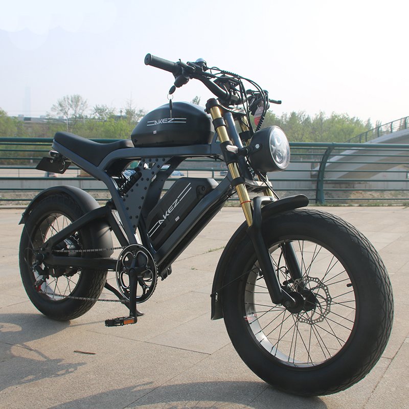 20 inch fat tire ebike Aluminum alloy frame 52V1500W 55Ah 55km/h electric bicycle lithium battery motorcycle for adults