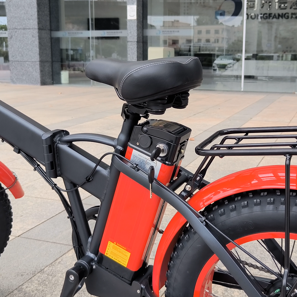 Folding Electric Bicycle 1000w Electric Bike Foldable Electric Fat Tire Bike 20 inch E-bike Adult City Mountain Beach Fatbike
