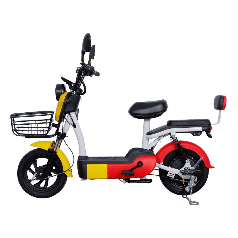 48V 350W Charmingly Colored 2-Wheel Electric Moped Scooter Tube Battery Street Legal Smart Electronic Mobility Vacuum Scooter