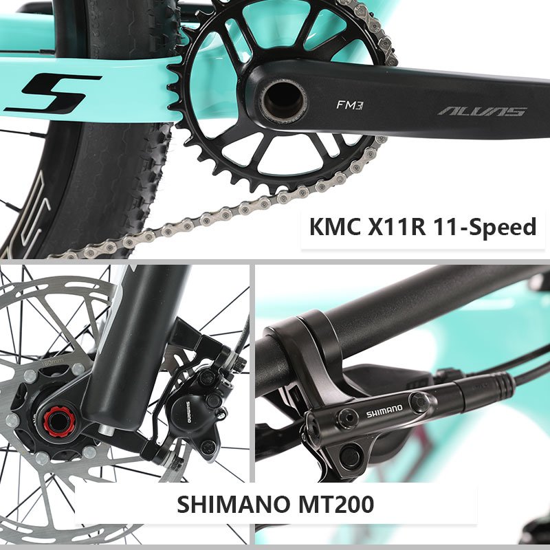 ALVAS SPIDER CLS carbon fiber mountain bike 11 speed 29 inch male and female recreational student riding