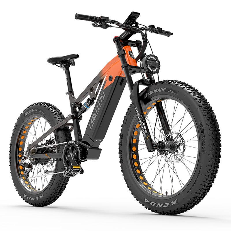 LANKELEISI RV800 plus 26 inch fat tire electric mountain bike 48v 20ah lithium battery 750w Bafang motor electric bicycle