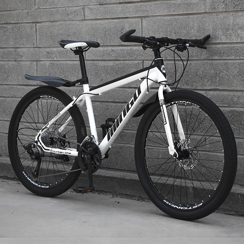 Best carbon steel double disc brake 21/24/27 speed 24/26 inch bicycle mountainbike full suspension mountain bike bicicletas