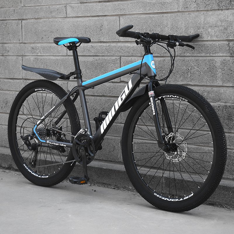 Best carbon steel double disc brake 21/24/27 speed 24/26 inch bicycle mountainbike full suspension mountain bike bicicletas