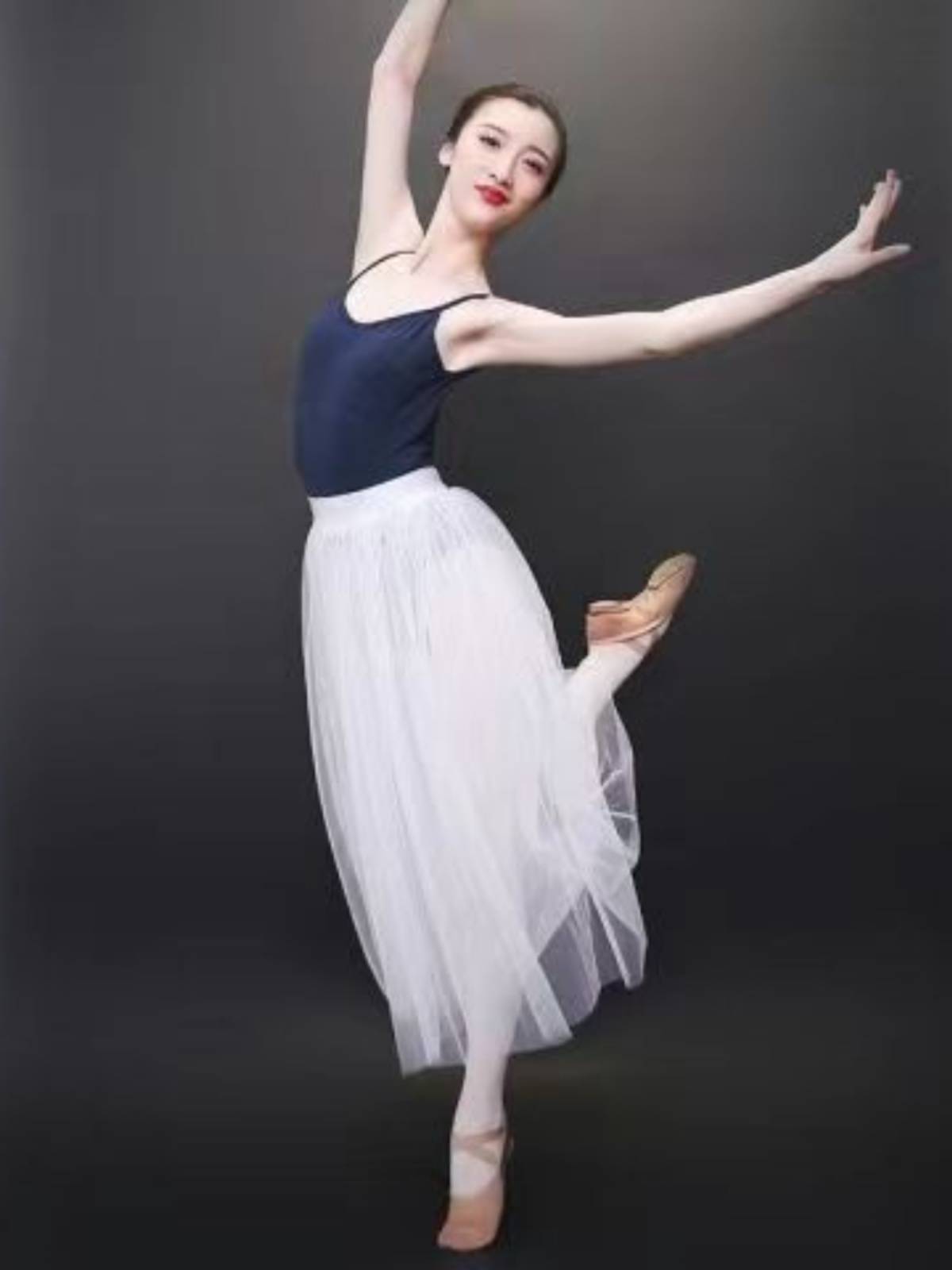 White gauze skirt Ballet Children's Dance Dance Performance Practice Puff of Panto Skirt Adult Long Skirt TUTU Skirt