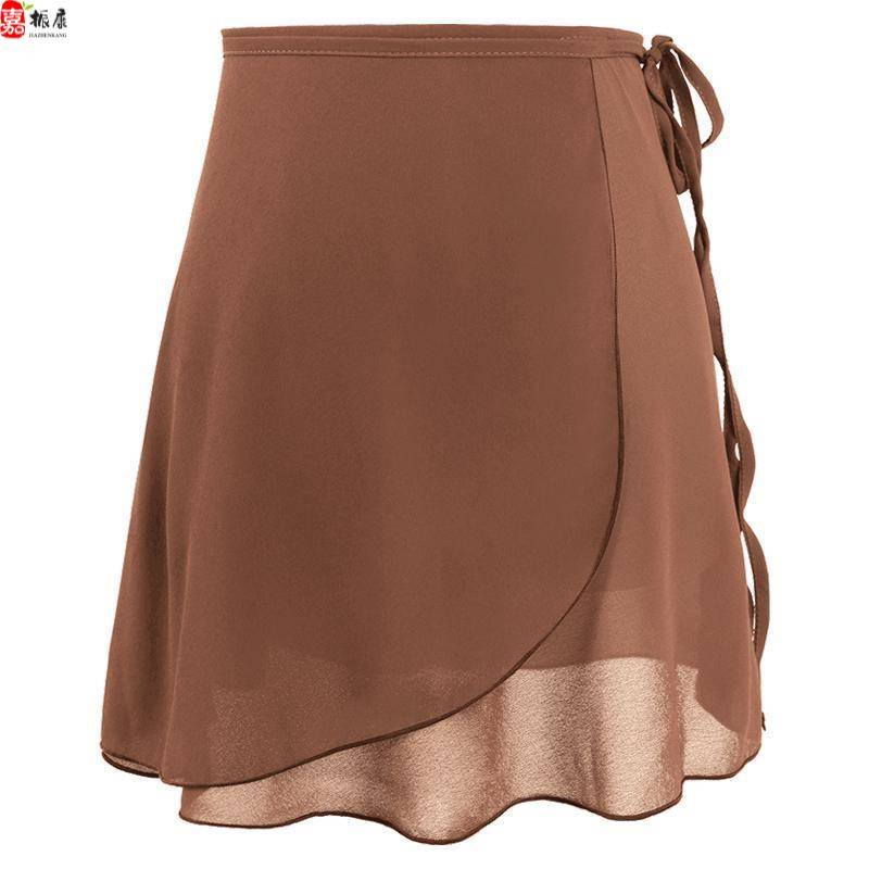 Ballet dance skirt female new dancing skirt adult one -piece lace -chiffon skirt dance short skirt practice service