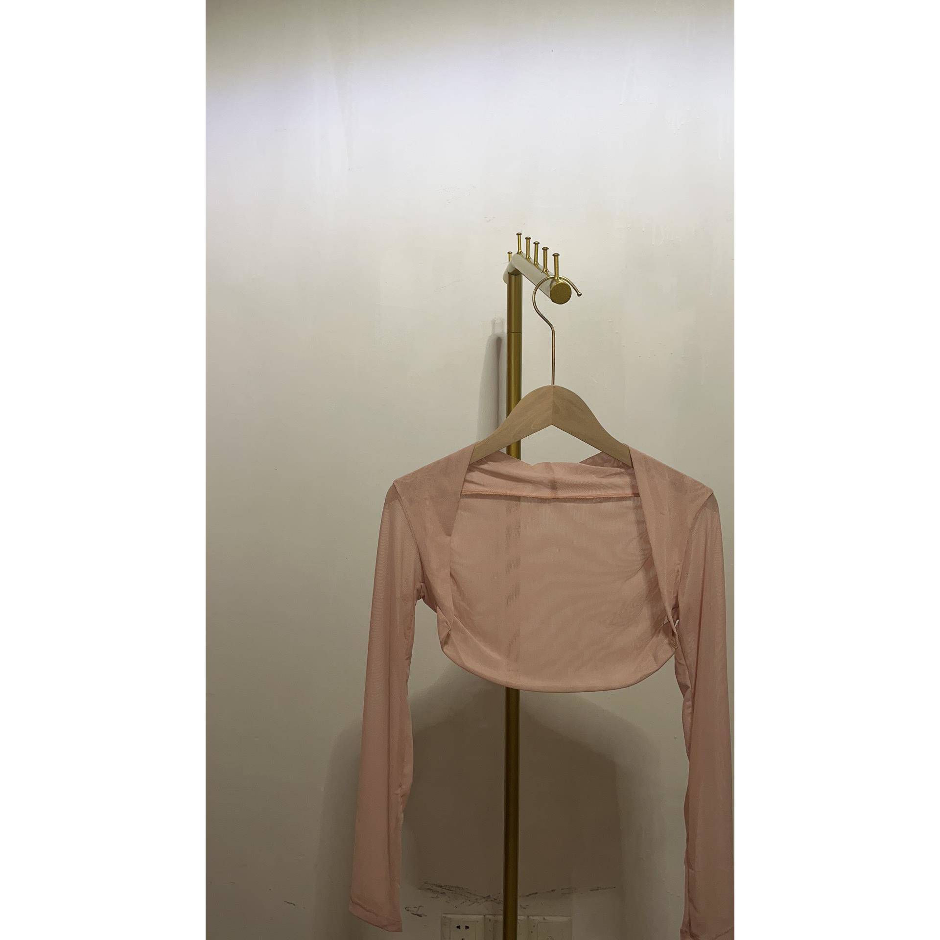 Ballet dance service women's net gauze long -sleeved dance shawl shawl shawl shawl, lean style, exercise skills