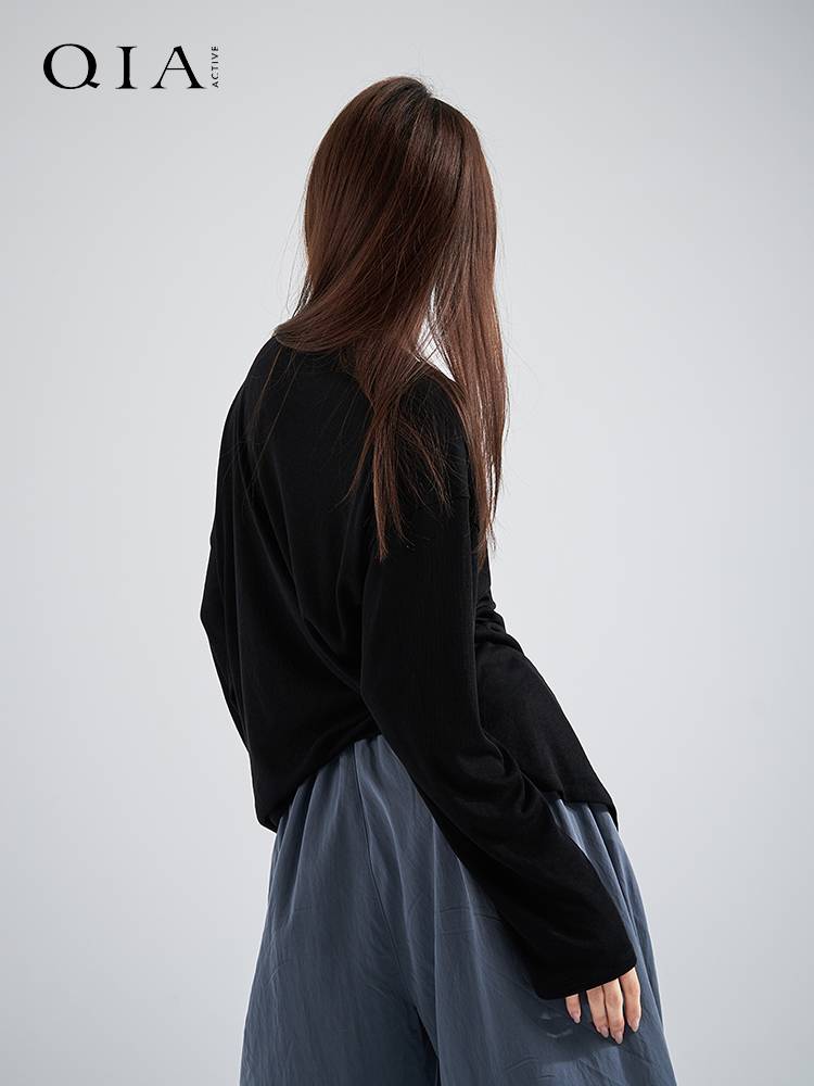 Kia Modern Dance Server Women's Loose Dance Student Wearing Modal Long Sleeve Top Candidates Candidates Terring Training Services
