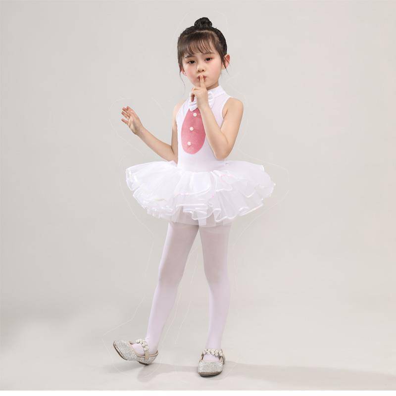 Children's Bunny Tong Performing the Bunny Little Animal Performance Server Women's White Ballet Puff Skirt Children's Dance Service