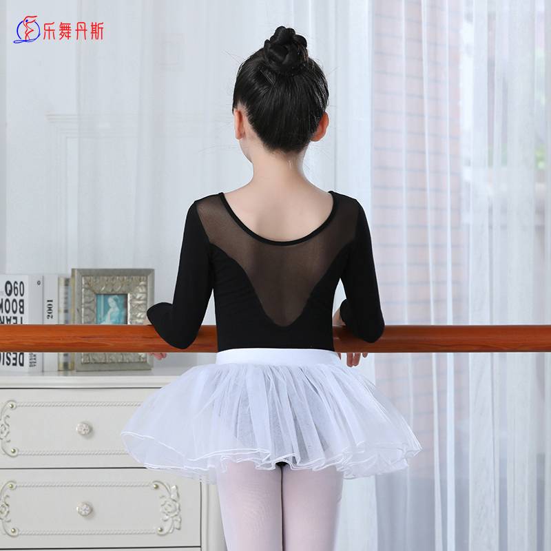 Children's dance clothing summer spring and autumn girls practice service short -sleeved ballet dance service Chinese dance test juncture