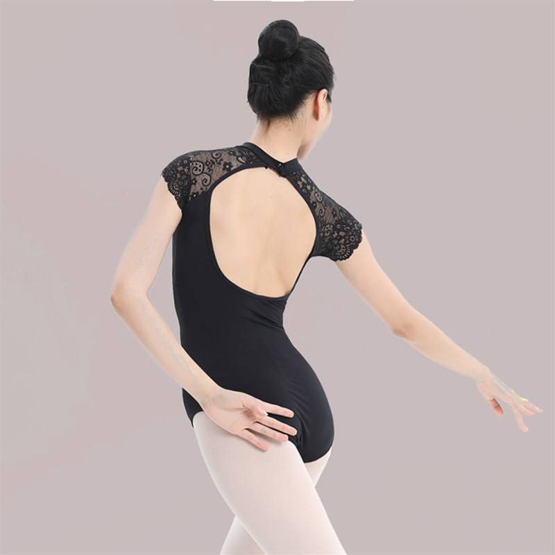 Ballet dance exercise, body, body teacher dance top lace gymnastics uniform adult art test dedicated back -back junior uniform