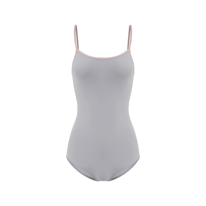 Dancelabkiki ballet training uniform basic suspender cream sandwich, contrasting color shoulder strap base training chest drawing