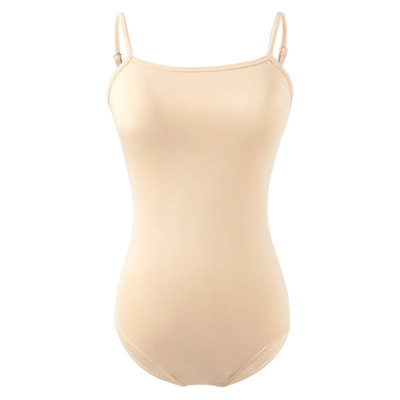 Ballet Dance Bottom shirt Pork color suspender conjoined jacket adult female connecting invisible skin color grab practice performance suit