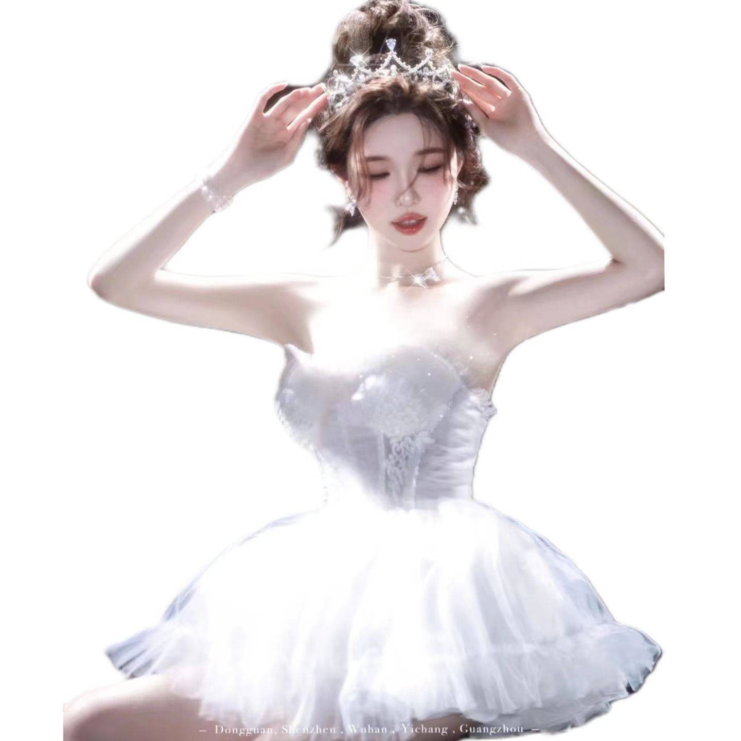 The theme of the film movie theme clothing sweet fantasy elf girl photo Swan ballet dress gauze skirt stage performance service