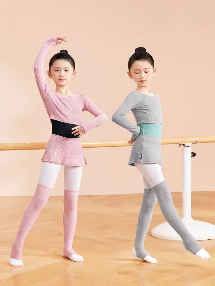 Children's dance clothing small sweater coat autumn and winter long -sleeved girl ballet exercise uniforms outside the shawl suit