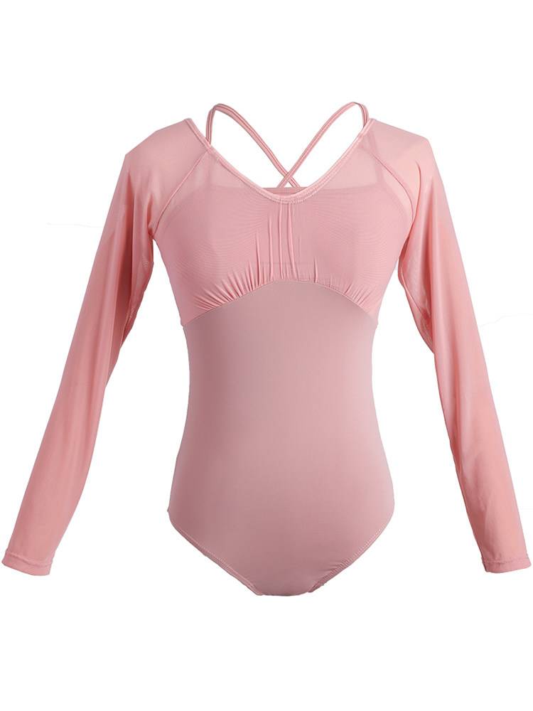 Adult dance service female short -sleeved exercise, ballet service, net gymnastics, air yoga clothing gymnastics uniforms