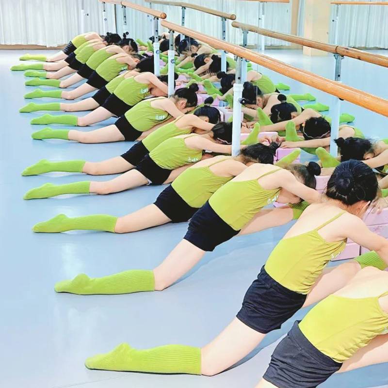 Children's ballet dance exercise children's dance nylon camisole avocado green sports clothes