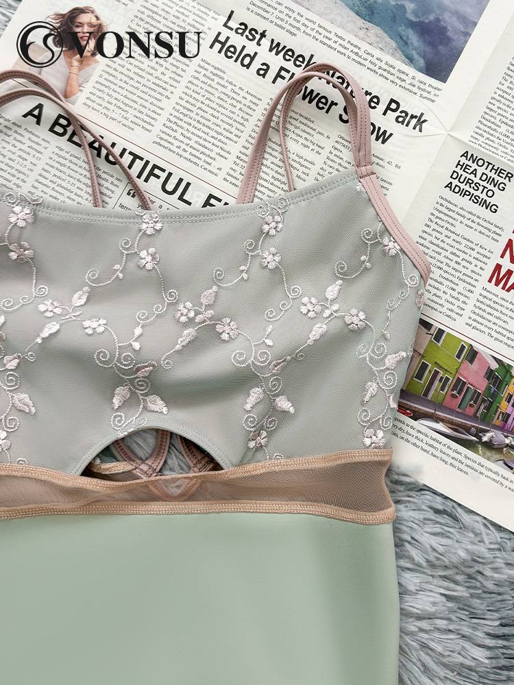 Fanshu suspender dance service adult girl spring and autumn new ballet connecting body clothing test grading exercises
