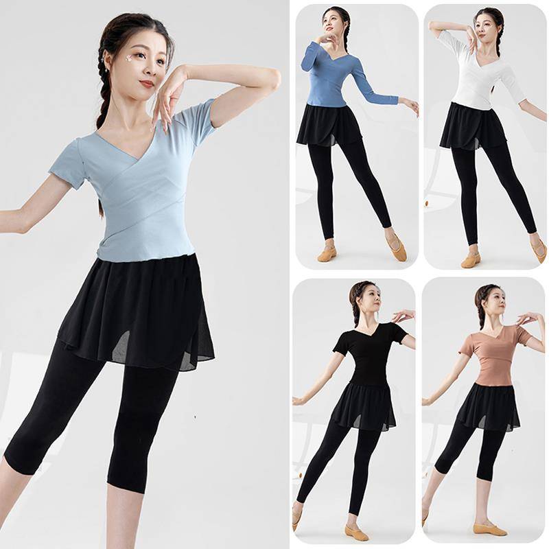 Dance practice suit Set female modern adult body training summer Chinese classical ballet Latin dance clothing clothing