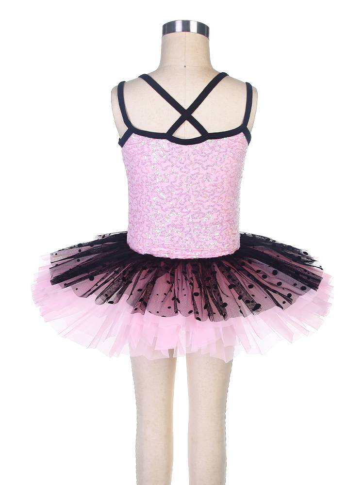 Ballet performance service children's clothing pink professional performance dresses gauze skirt puff skirt sequins ballet TUTU skirt