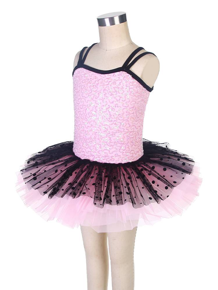 Ballet performance service children's clothing pink professional performance dresses gauze skirt puff skirt sequins ballet TUTU skirt