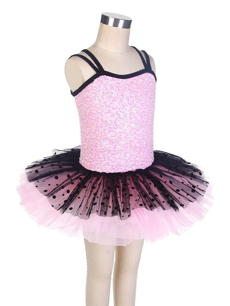 Ballet performance service children's clothing pink professional performance dresses gauze skirt puff skirt sequins ballet TUTU skirt